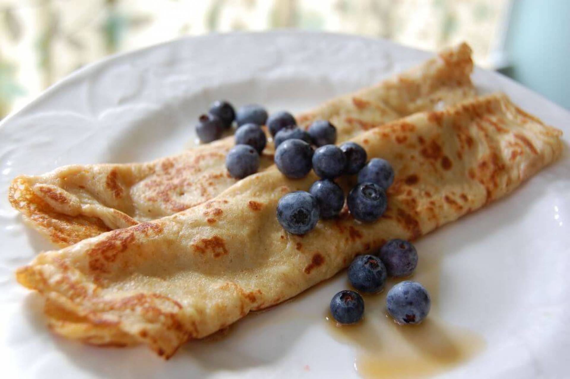 Maple Blueberry Crepes