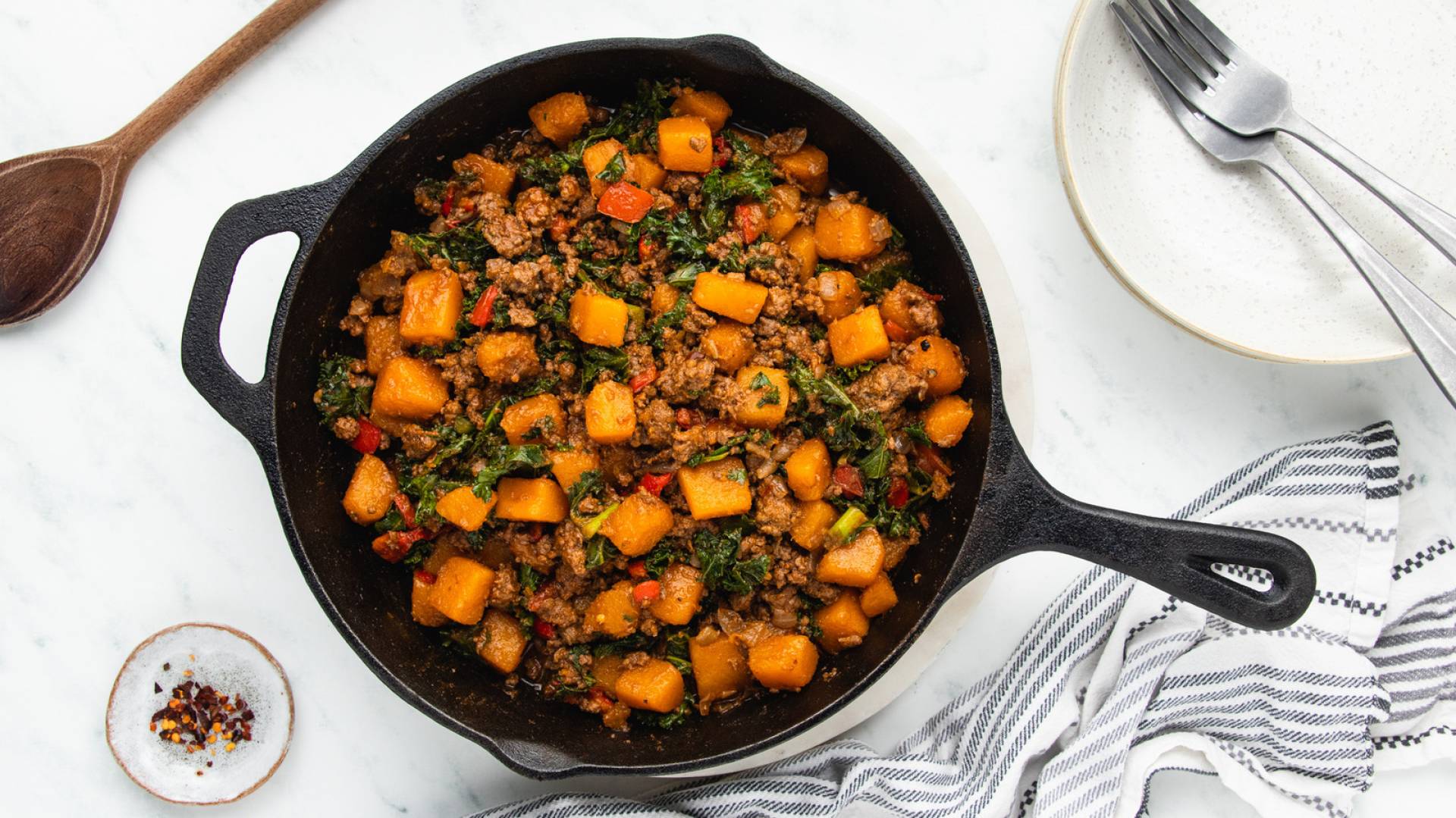 Butternut Squash & Beef Skillet (Dairy-Free)