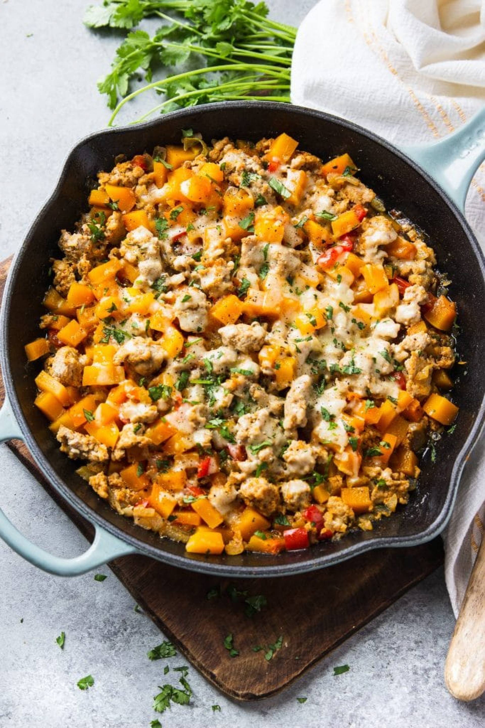 Butternut Squash & Turkey Skillet