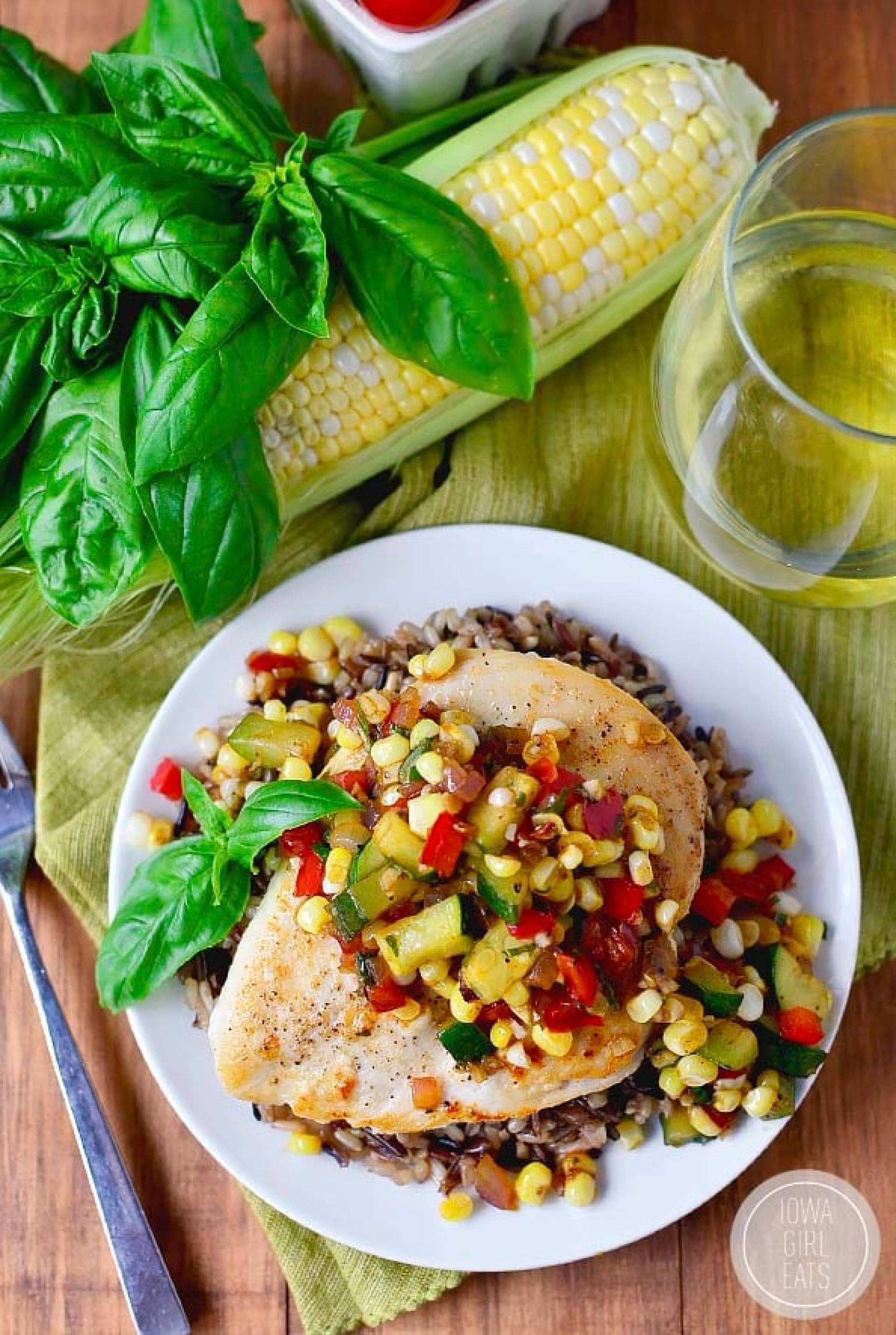 Grilled Chicken Succotash