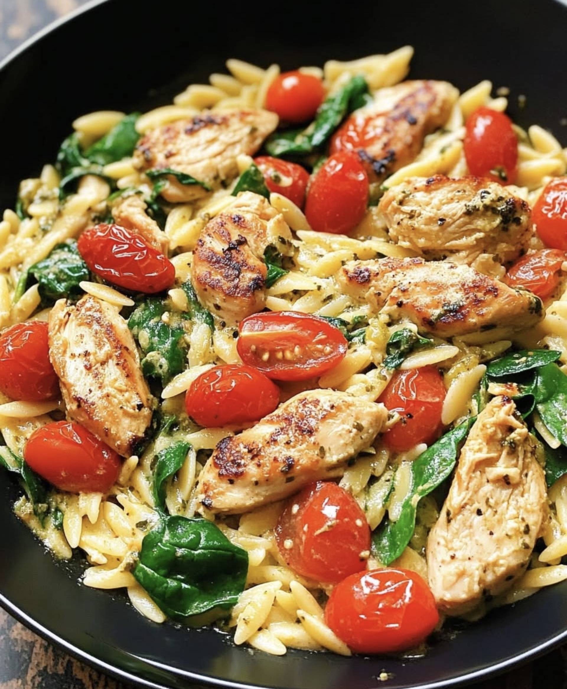 Pesto Orzo Chicken