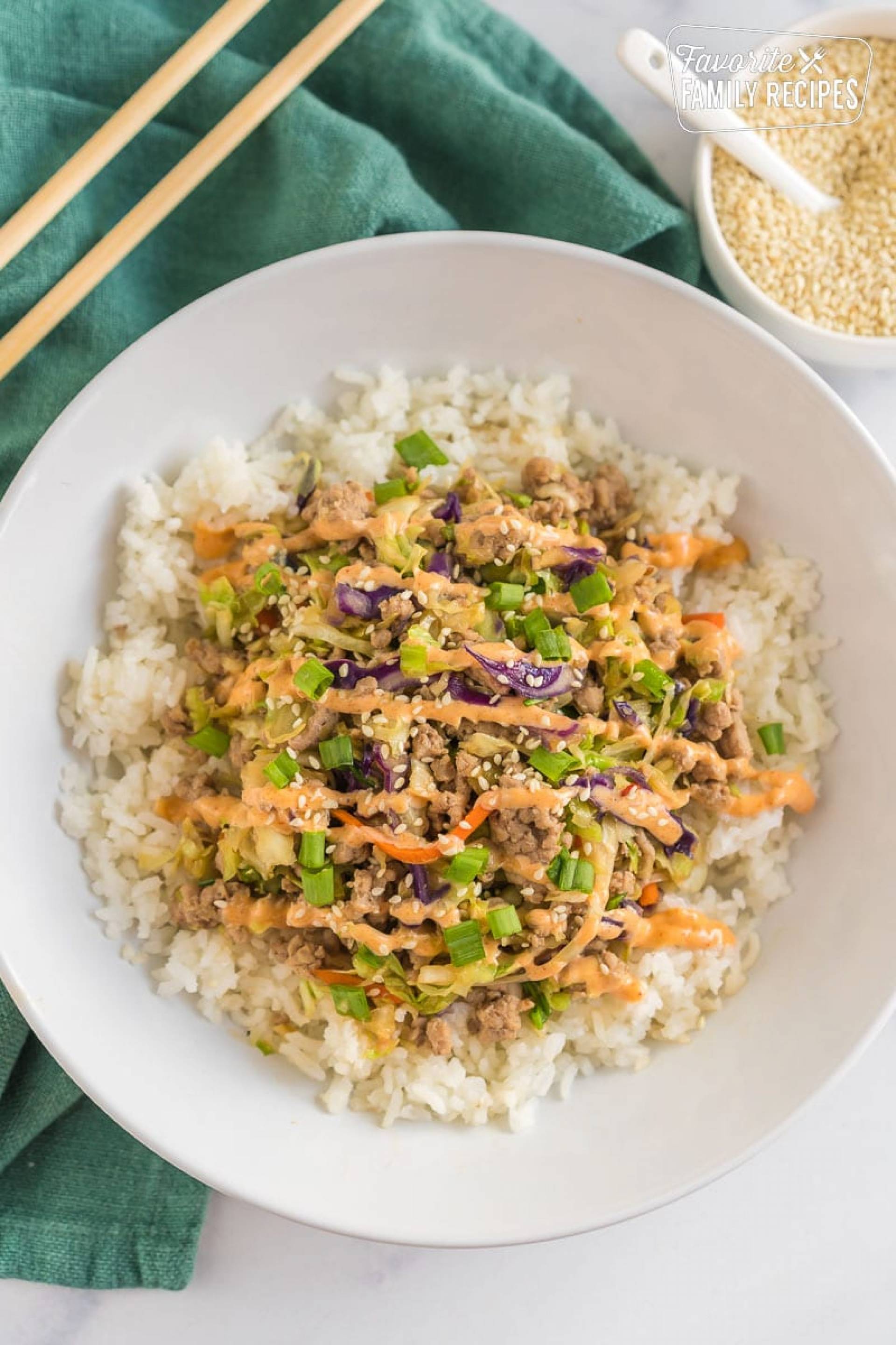 Turkey Egg Roll Bowl